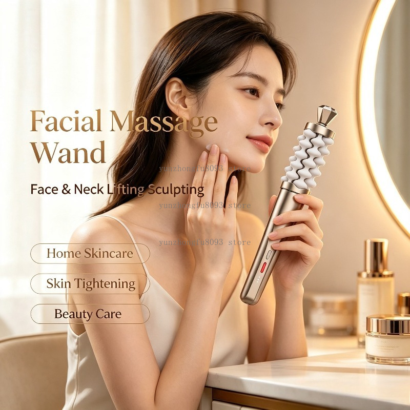 Luxury Skincare Tools - 顔と首のリフティング・スカルプティングマッサージワンド、高級ホームスキンケアマッサージツール（顔のシェイプアップと肌の引き締めケア用）