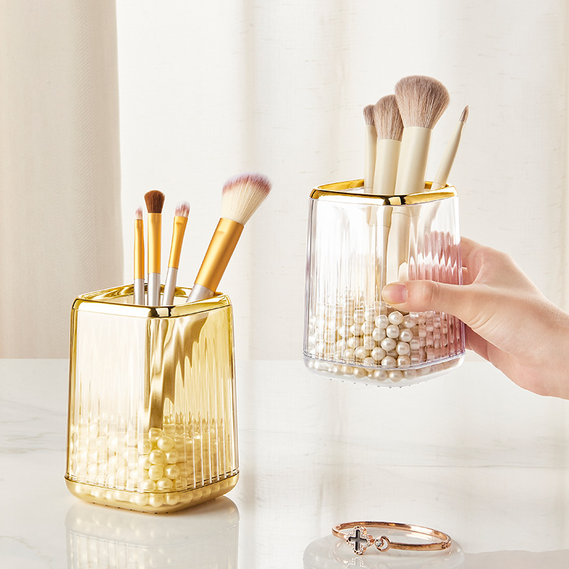 デスクトップコスメブラシ収納ボックス メイクアップオーガナイ - Luxury Skincare And Makeup Brands のレビューと価格
